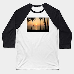 Tropical beach at sunset (Artistic) Baseball T-Shirt